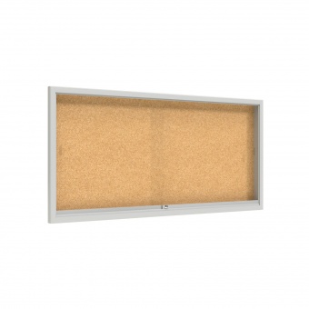 Info-Wandvitrine, 93 cm hoch, 195x8,0 cm (B/T), Rückwand: Kork, Info-Wandvitrine, 93 cm hoch, 195x8,0 cm (B/T), Rückwand: Kork,